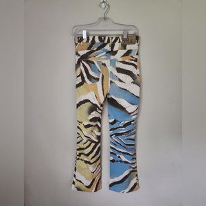 JUST CAVALLI | jeans animal print flared sz 27